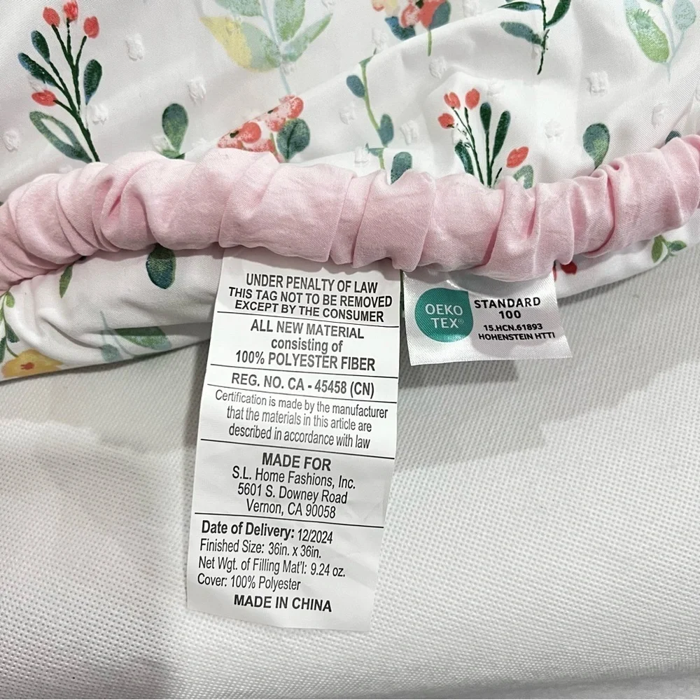 Meadow Dreams Baby Playmat with Border Round White/Pink Amelia Floral 36
